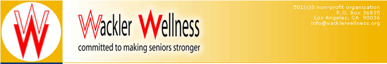 Wackler Wellness - committed to making seniors stronger
